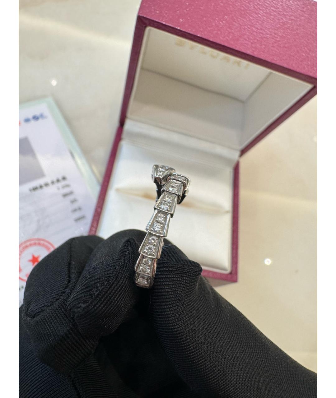 BVLGARI Серебряное кольцо из белого золота, фото 5