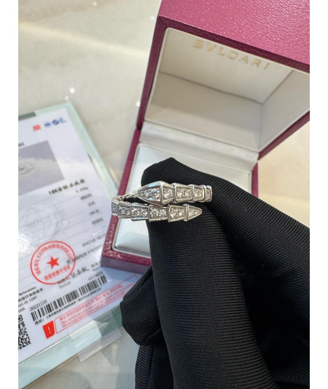 BVLGARI Серебряное кольцо из белого золота, фото 6