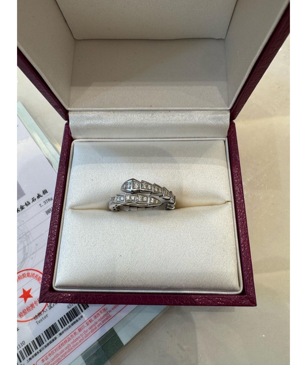 BVLGARI Серебряное кольцо из белого золота, фото 3