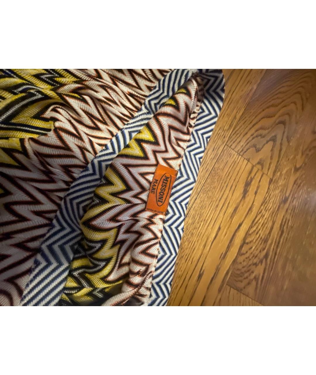 MISSONI Желтая вискозная юбка макси, фото 3