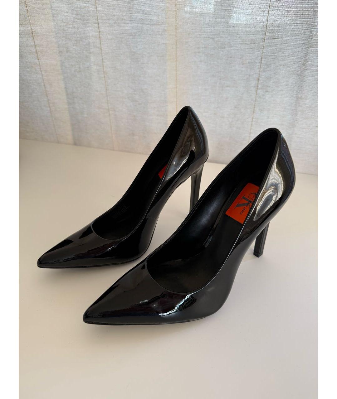 CALVIN KLEIN Черные туфли из лакированной кожи, фото 2