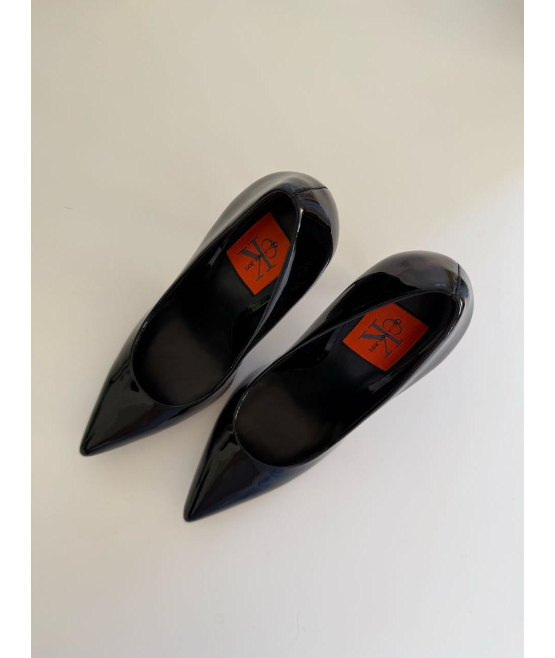 CALVIN KLEIN Черные туфли из лакированной кожи, фото 3