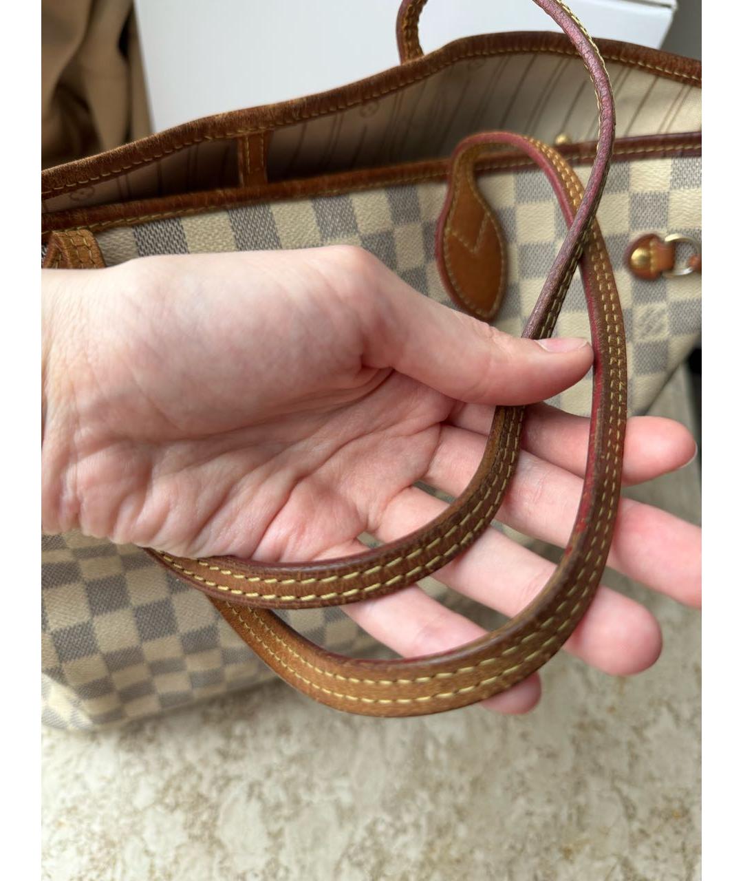 LOUIS VUITTON Белая сумка через плечо, фото 7