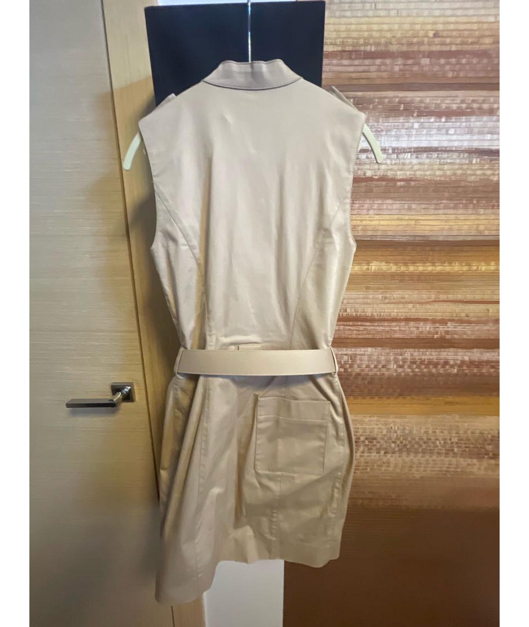 LOUIS VUITTON Горчичное хлопковое повседневное платье, фото 2