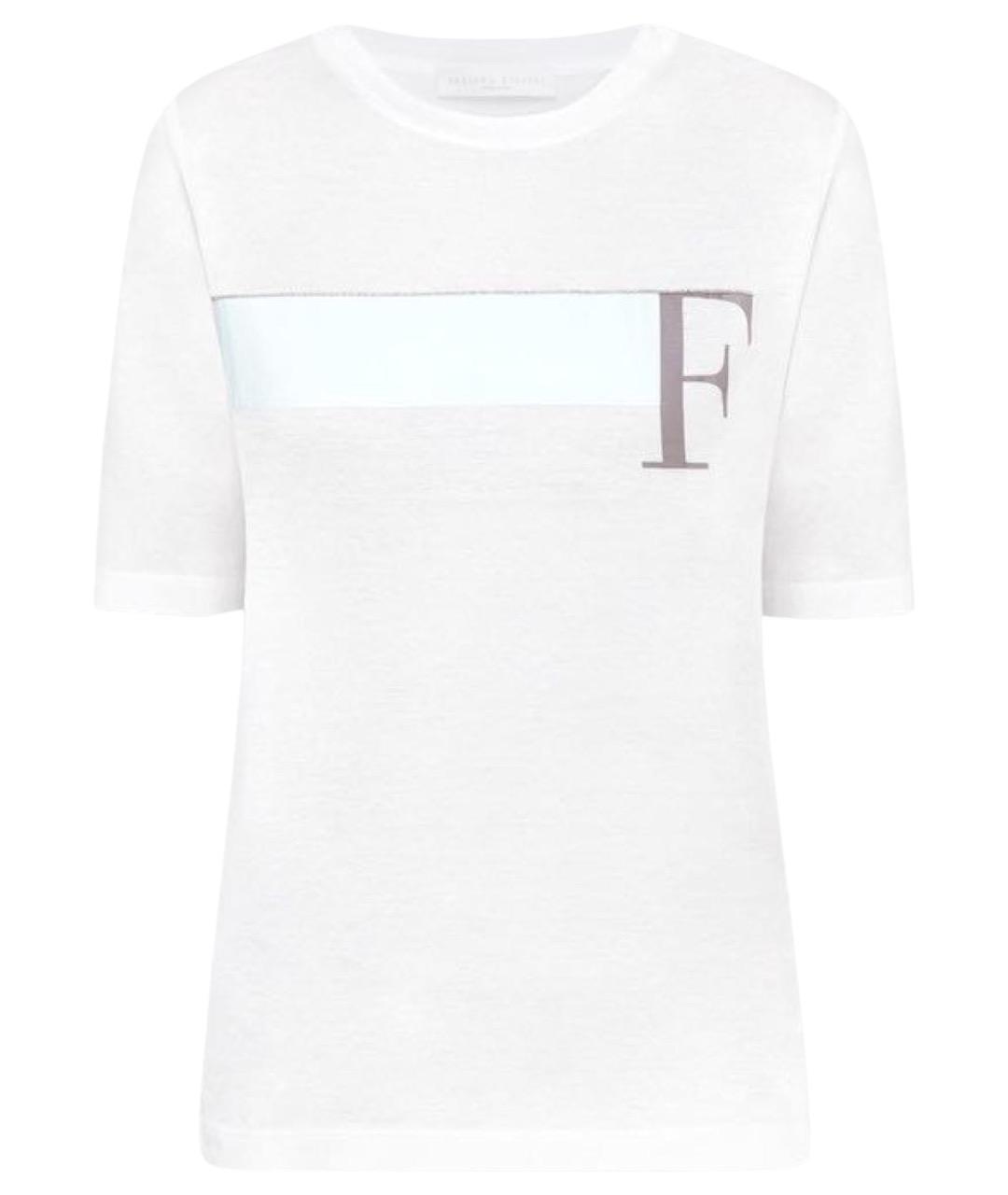 FABIANA FILIPPI Белая хлопковая футболка, фото 1