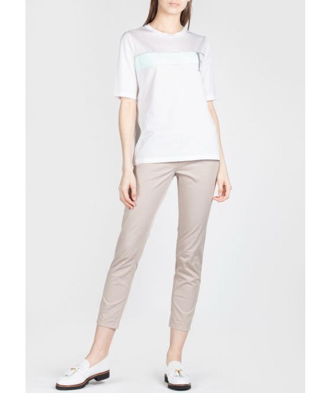 FABIANA FILIPPI Белая хлопковая футболка, фото 3