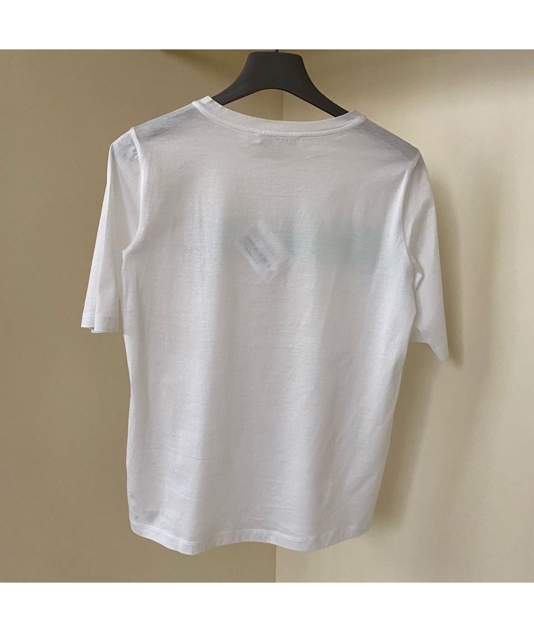 FABIANA FILIPPI Белая хлопковая футболка, фото 8