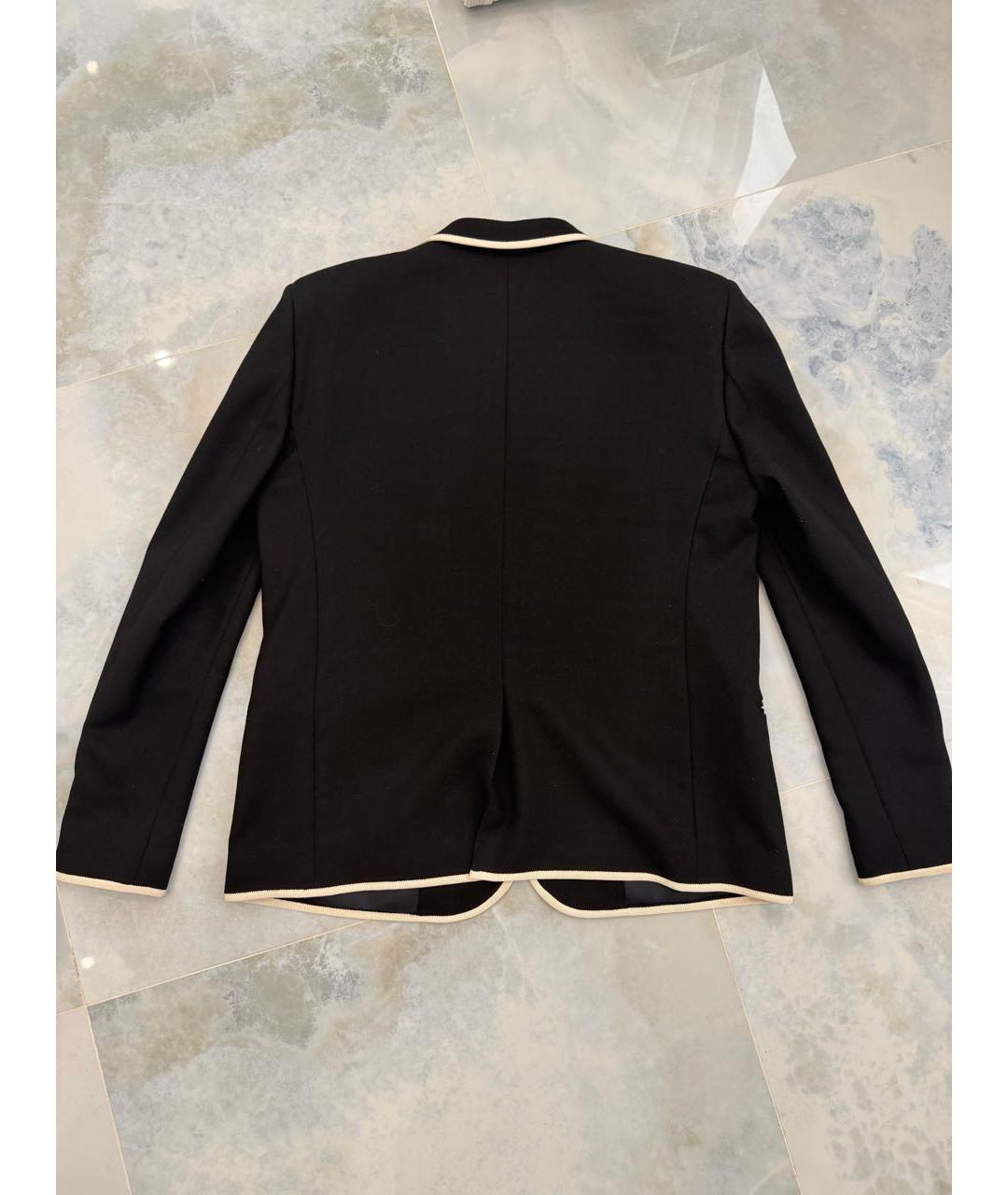 SAINT LAURENT Черный шерстяной жакет/пиджак, фото 3