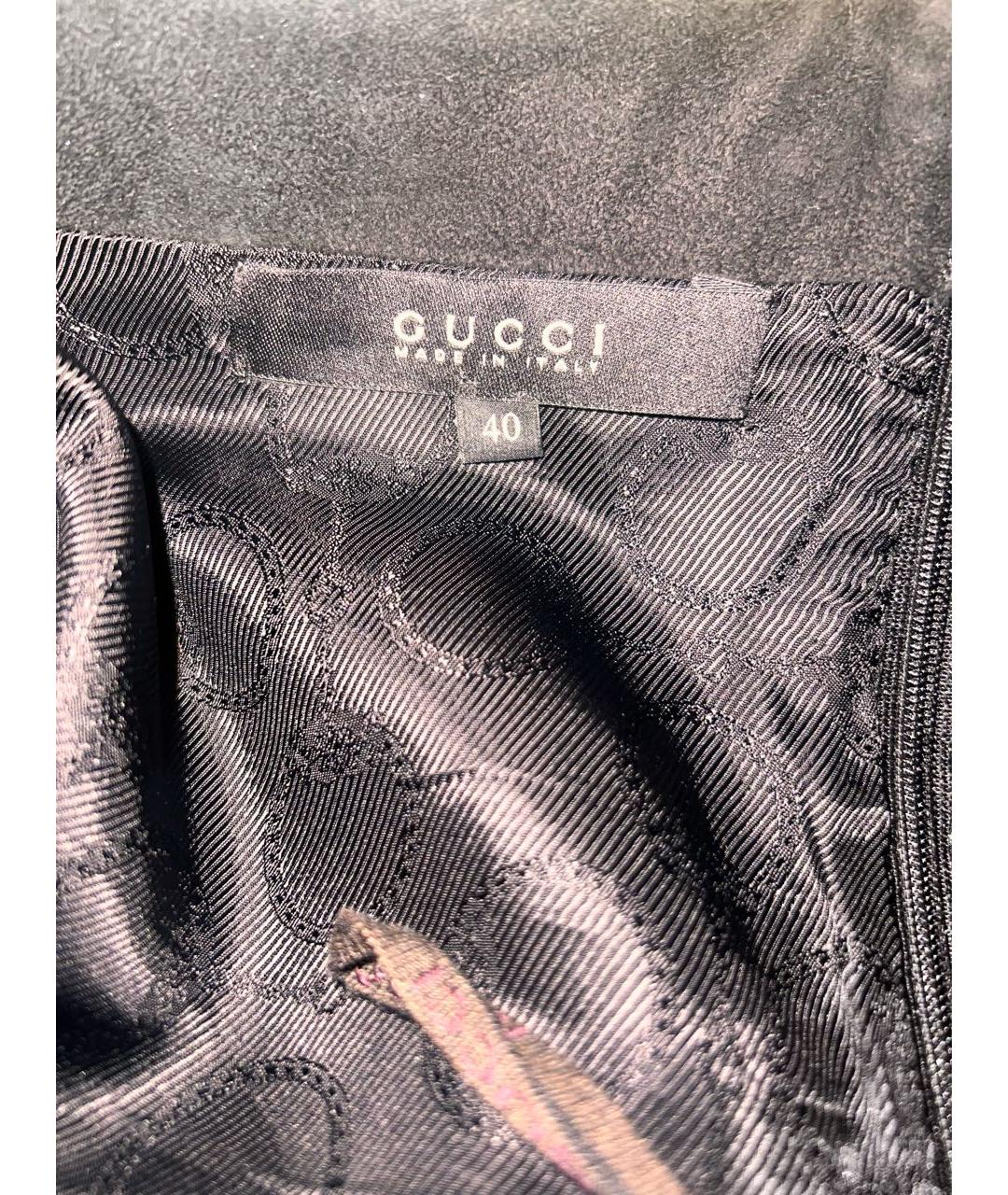 GUCCI Мульти велюровая юбка мини, фото 3