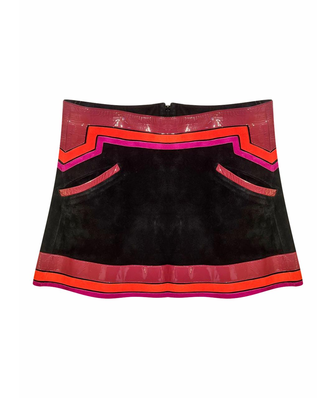 GUCCI Мульти велюровая юбка мини, фото 1