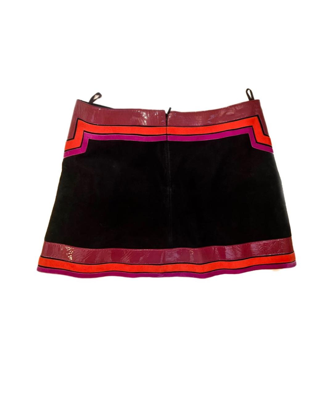 GUCCI Мульти велюровая юбка мини, фото 2