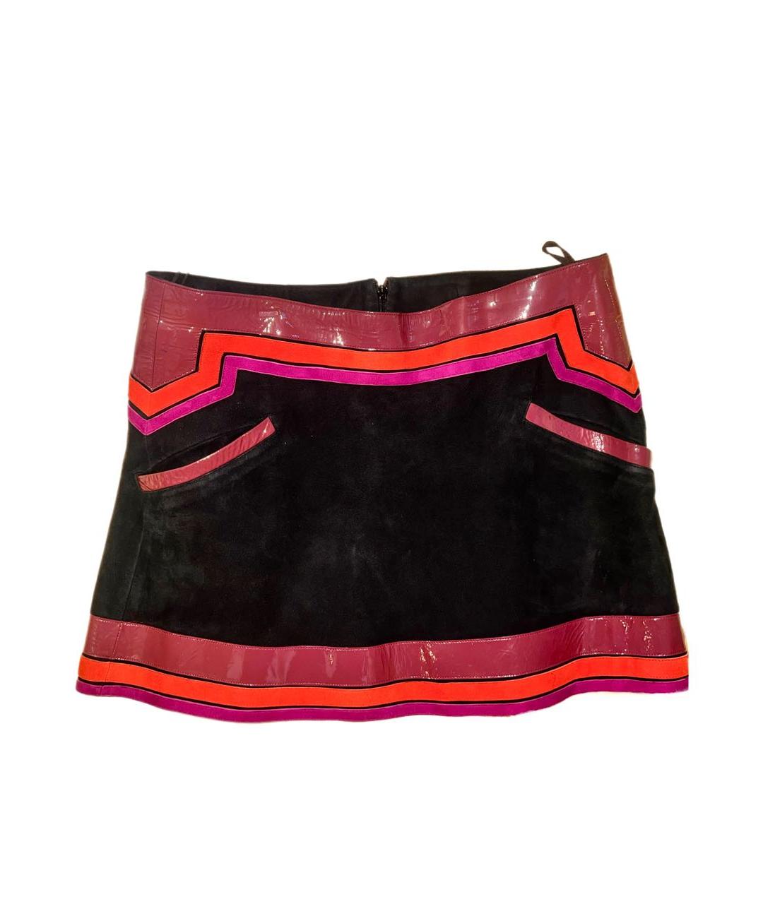 GUCCI Мульти велюровая юбка мини, фото 4