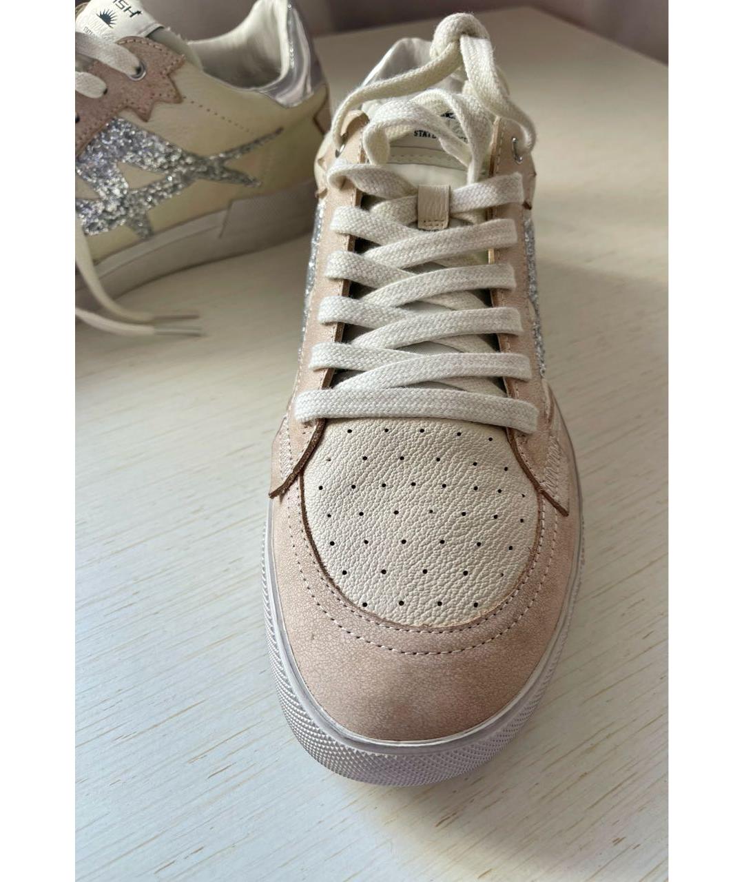 ASH Бежевые кожаные кеды, фото 2