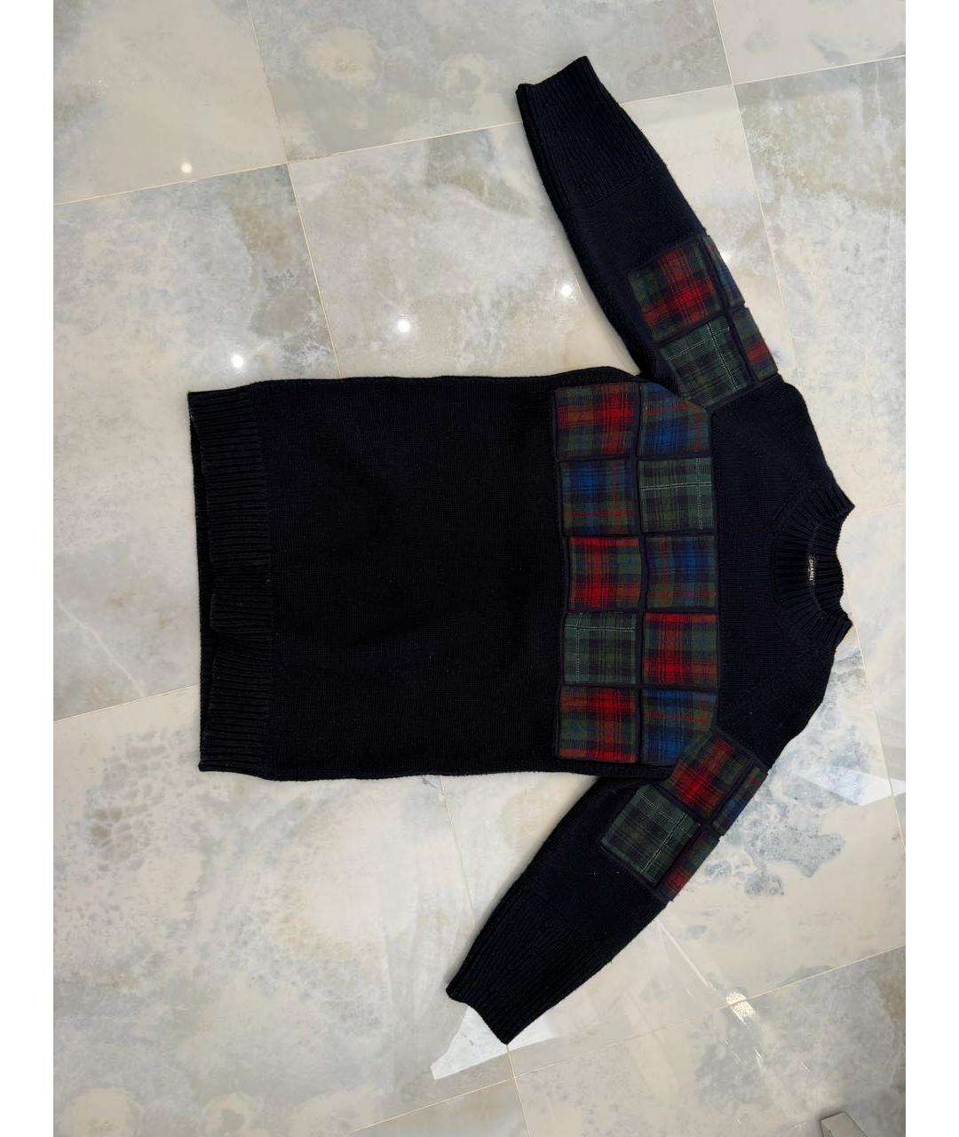 CHANEL Темно-синий шерстяной джемпер / свитер, фото 3