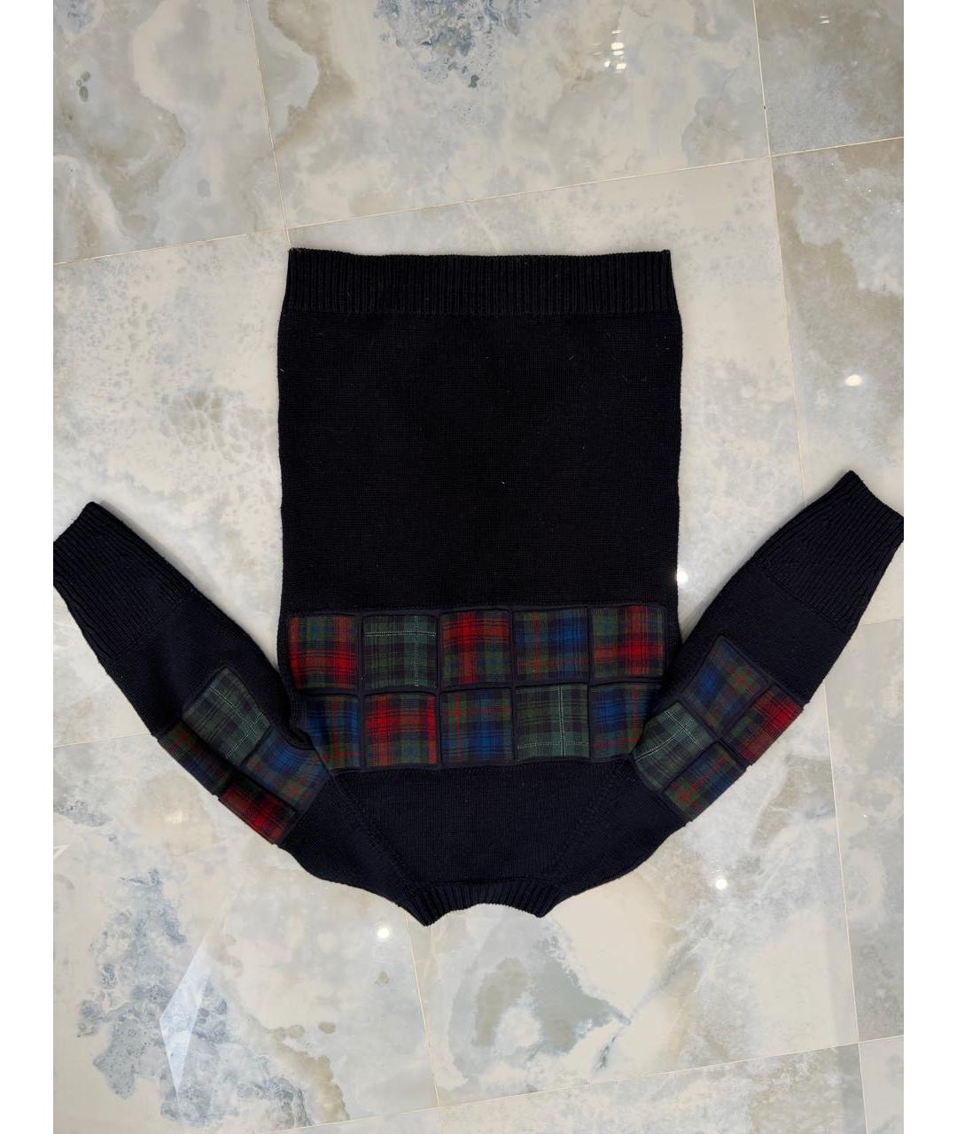 CHANEL Темно-синий шерстяной джемпер / свитер, фото 4