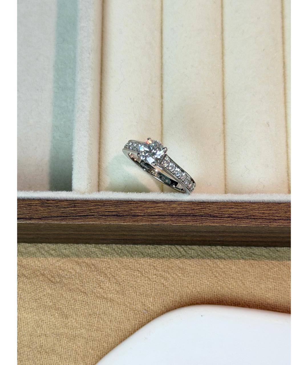 CARTIER Серебряное платиновое кольцо, фото 5