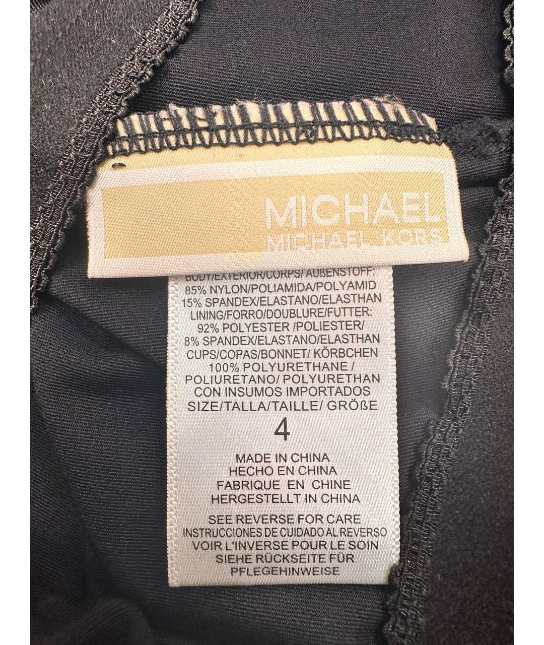 MICHAEL MICHAEL KORS Черный купальник, фото 3
