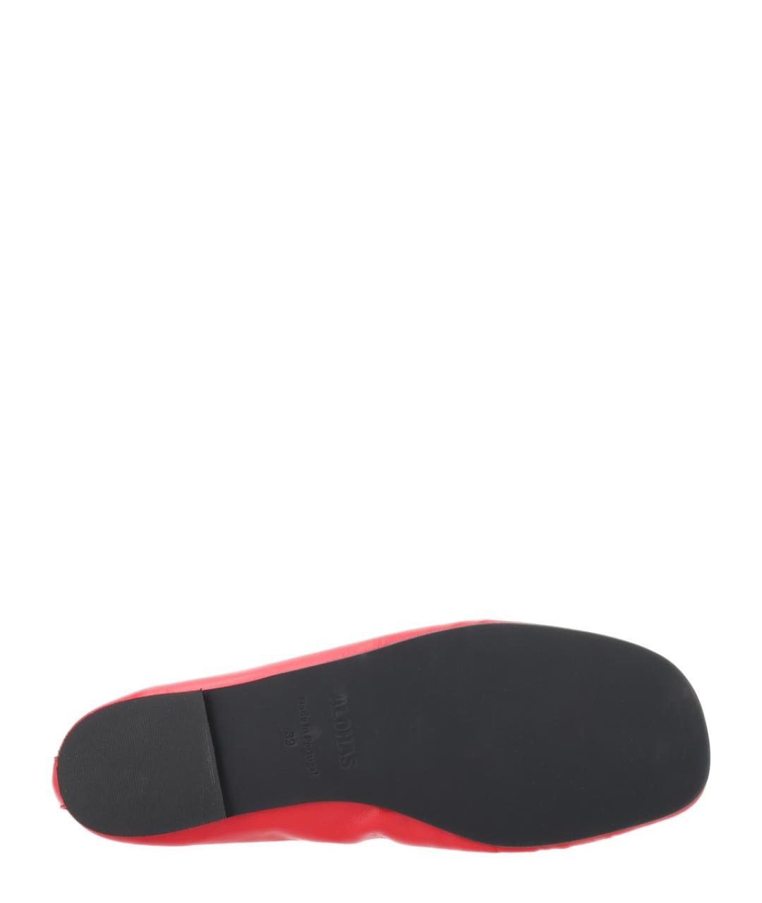 ALOHAS Красные кожаные балетки, фото 6