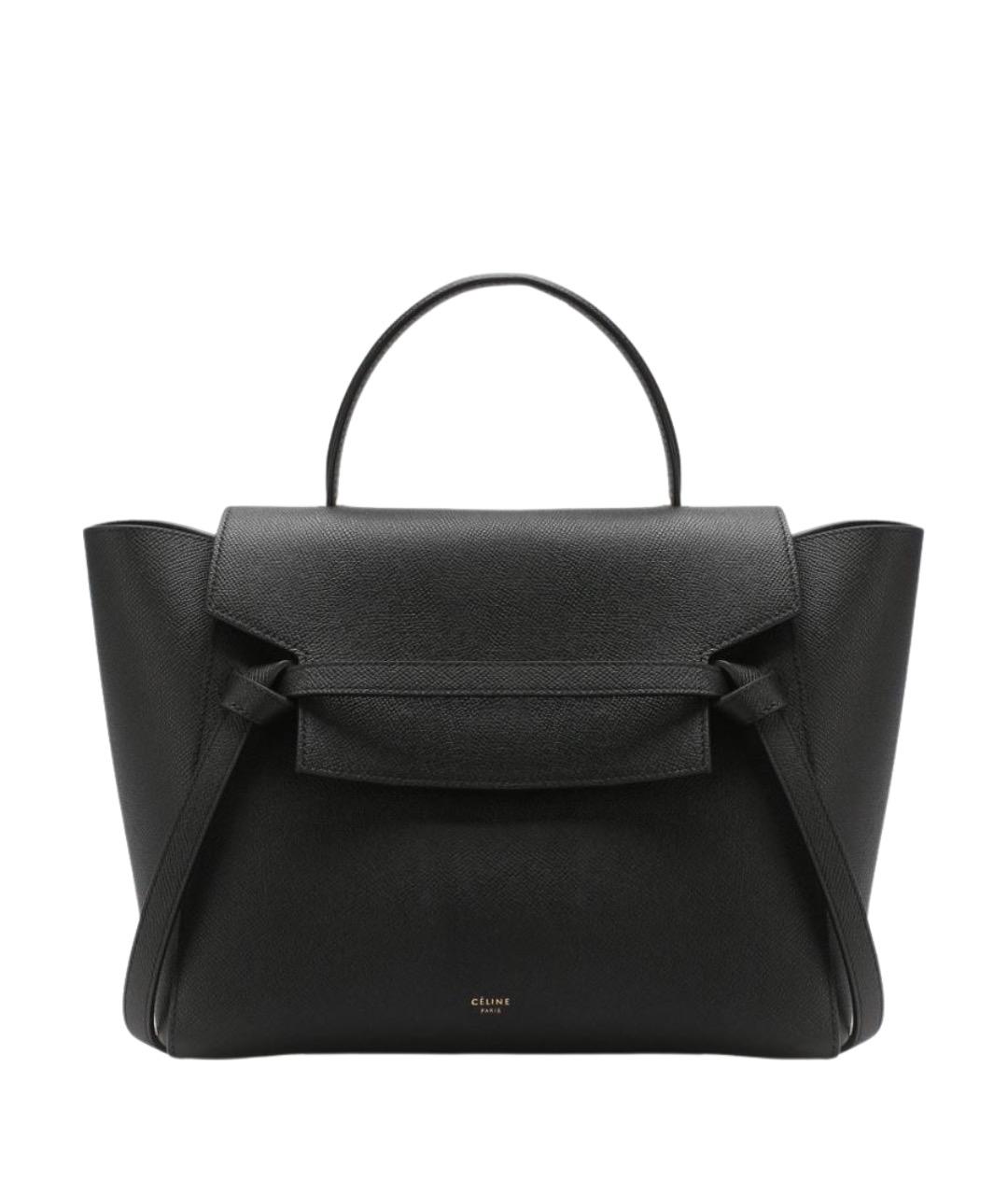 CELINE Черная кожаная сумка через плечо, фото 1