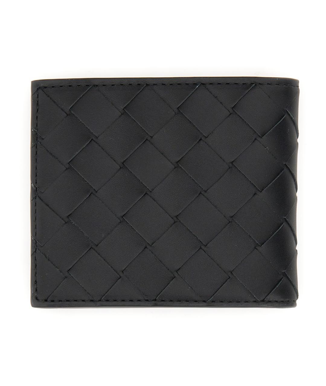 BOTTEGA VENETA Черный кожаный кошелек, фото 2