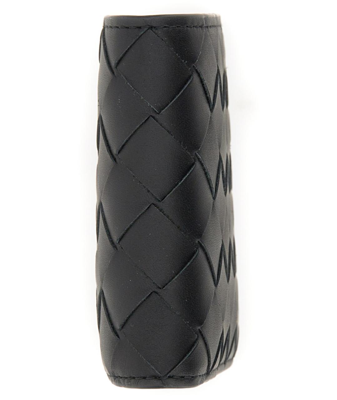 BOTTEGA VENETA Черный кожаный кошелек, фото 3