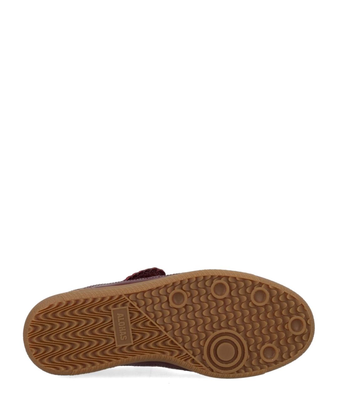 ALOHAS Бордовые кожаные кеды, фото 6