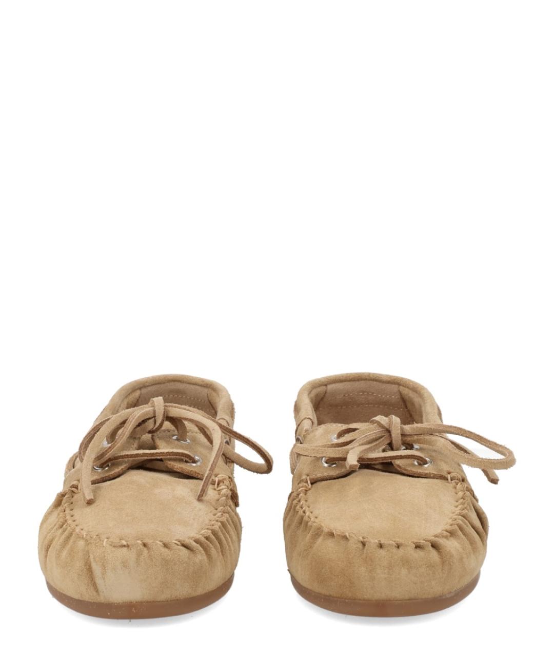 ALOHAS Бежевые замшевые лоферы, фото 3