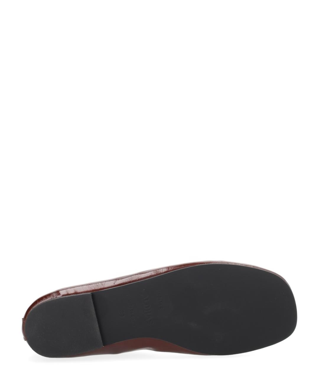 ALOHAS Бордовые кожаные балетки, фото 6