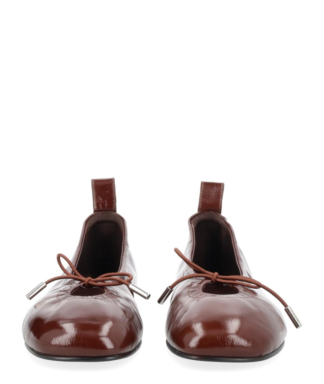 ALOHAS Бордовые кожаные балетки, фото 3