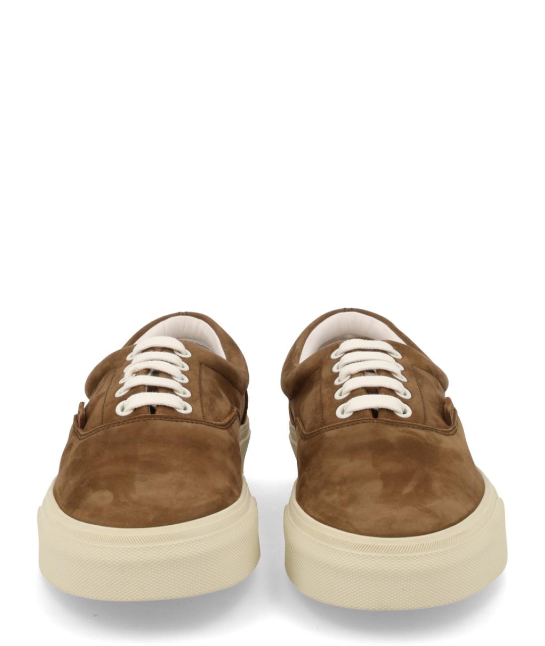 TOM FORD Хаки замшевые низкие кроссовки / кеды, фото 3