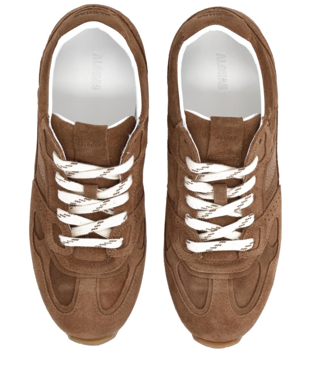 ALOHAS Коричневые замшевые кроссовки, фото 5