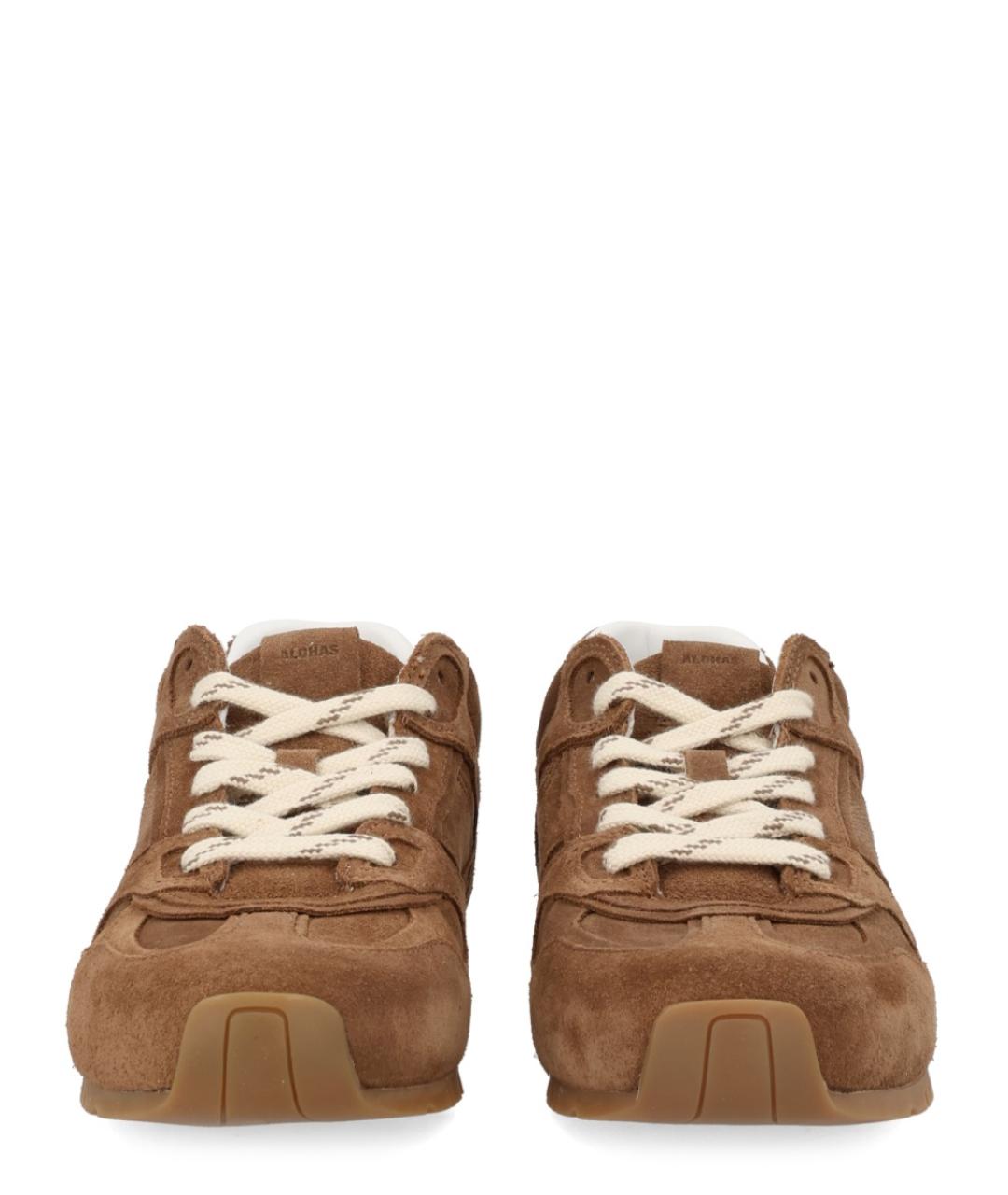 ALOHAS Коричневые замшевые кроссовки, фото 3
