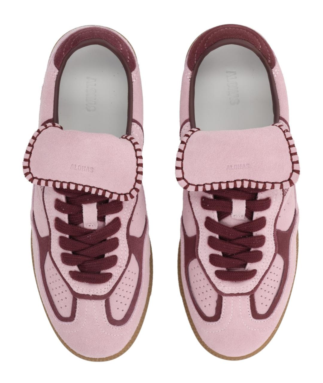 ALOHAS Розовые кожаные кеды, фото 5