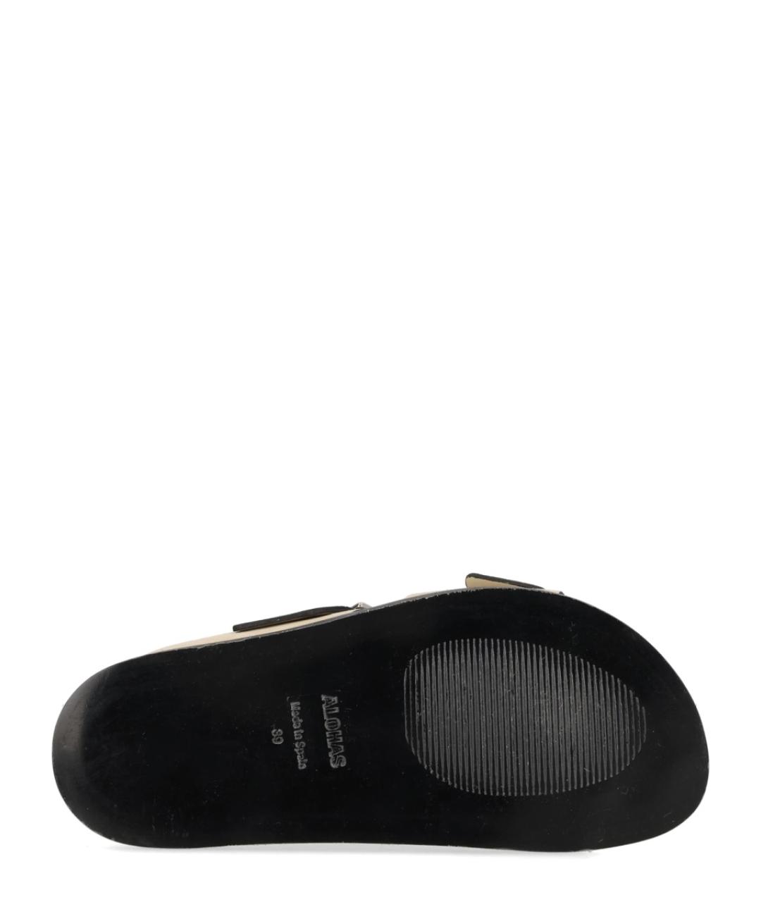 ALOHAS Бежевые замшевые сандалии, фото 6