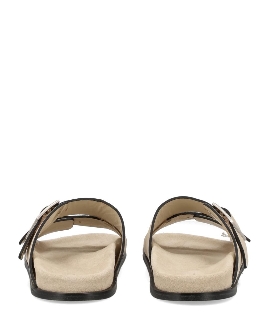 ALOHAS Бежевые замшевые сандалии, фото 4
