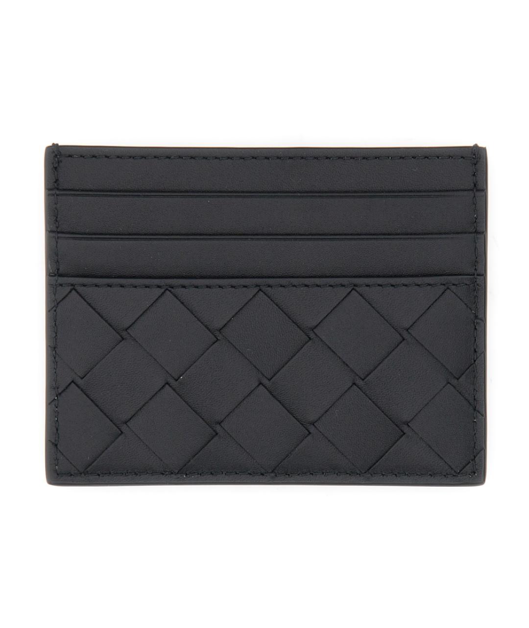 BOTTEGA VENETA Черный кожаный кардхолдер, фото 1