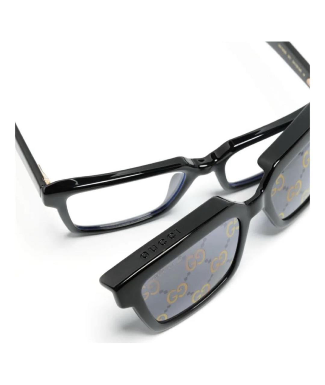 GUCCI Черные пластиковые солнцезащитные очки, фото 2