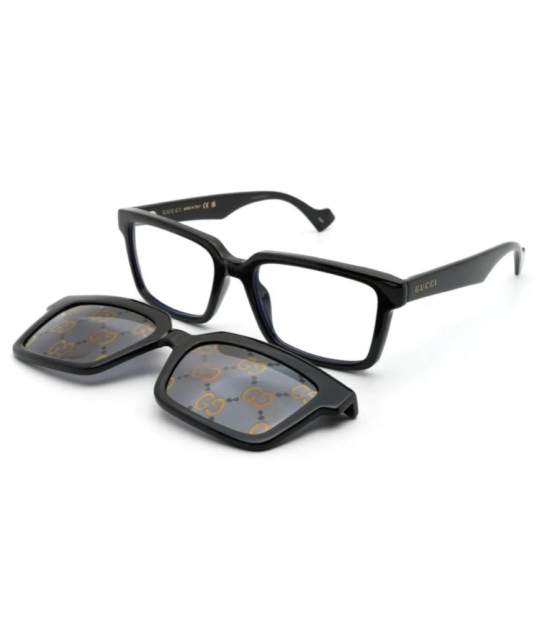 GUCCI Черные пластиковые солнцезащитные очки, фото 4