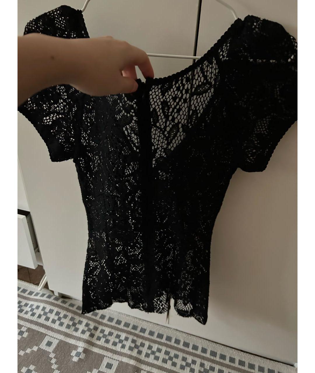 DOLCE&GABBANA Черная полиамидовая блузы, фото 2