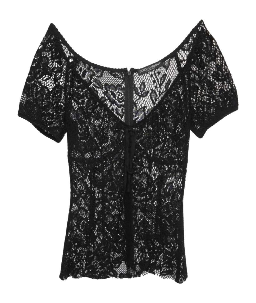 DOLCE&GABBANA Черная полиамидовая блузы, фото 1