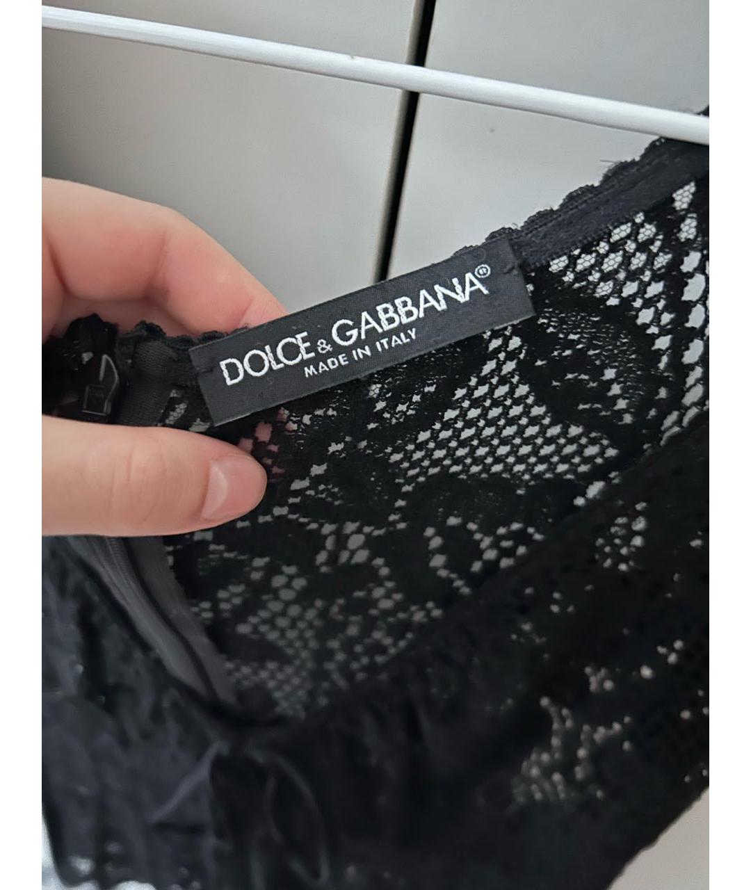 DOLCE&GABBANA Черная полиамидовая блузы, фото 3