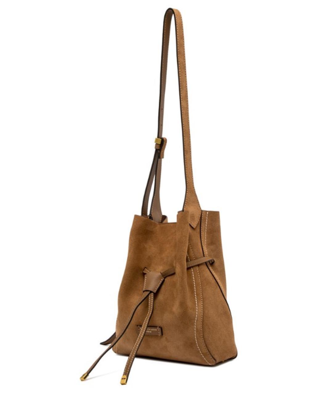 Gianni Chiarini Коричневая замшевая сумка через плечо, фото 2