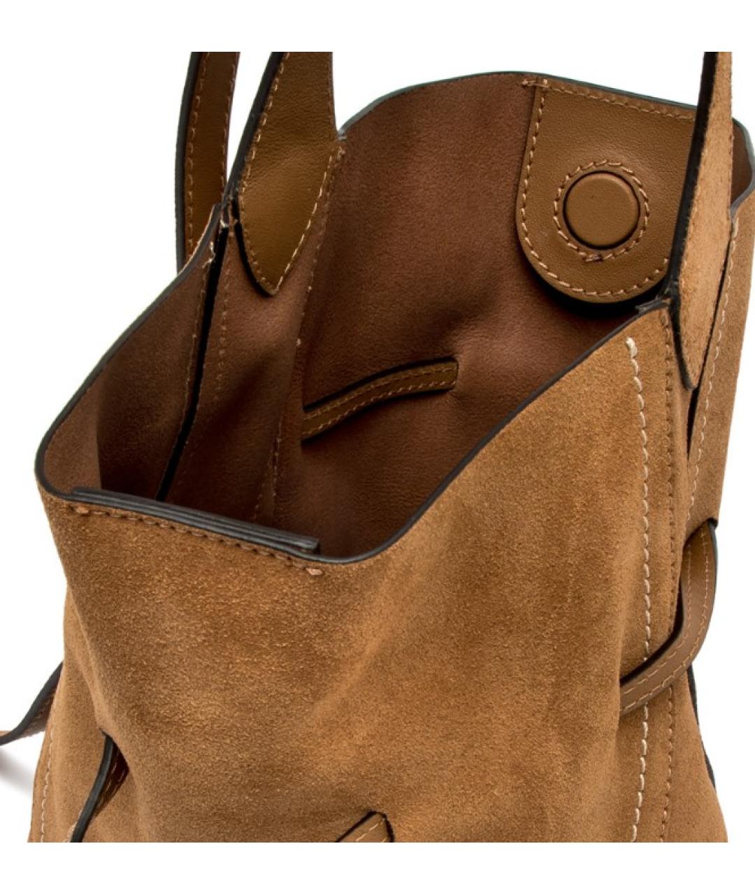 Gianni Chiarini Коричневая замшевая сумка через плечо, фото 4