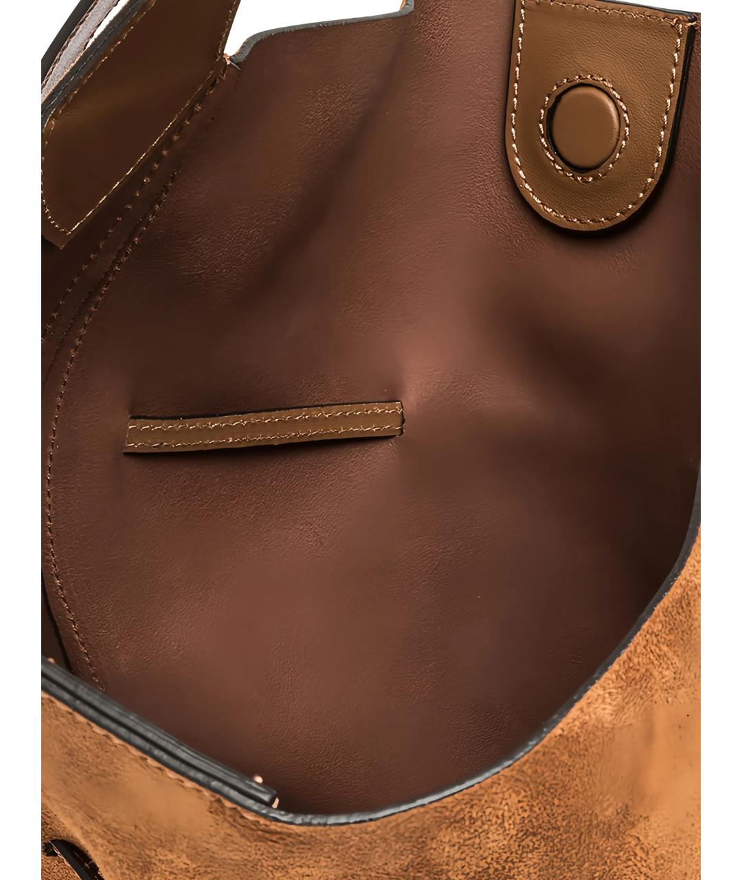 Gianni Chiarini Коричневая замшевая сумка через плечо, фото 4