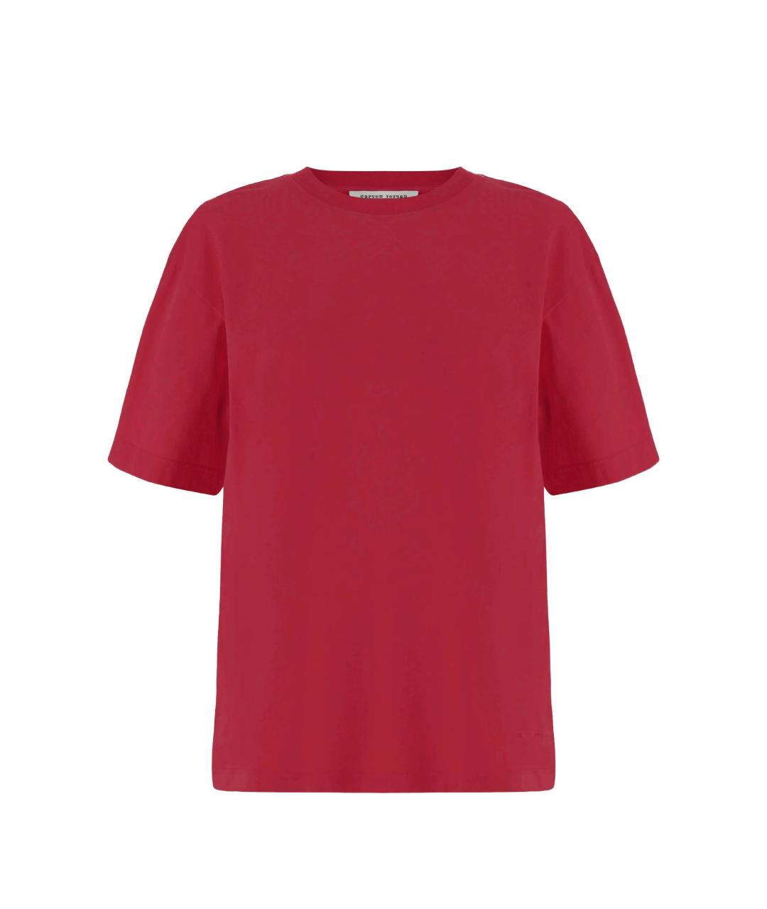 Carven Красная хлопковая футболка, фото 1