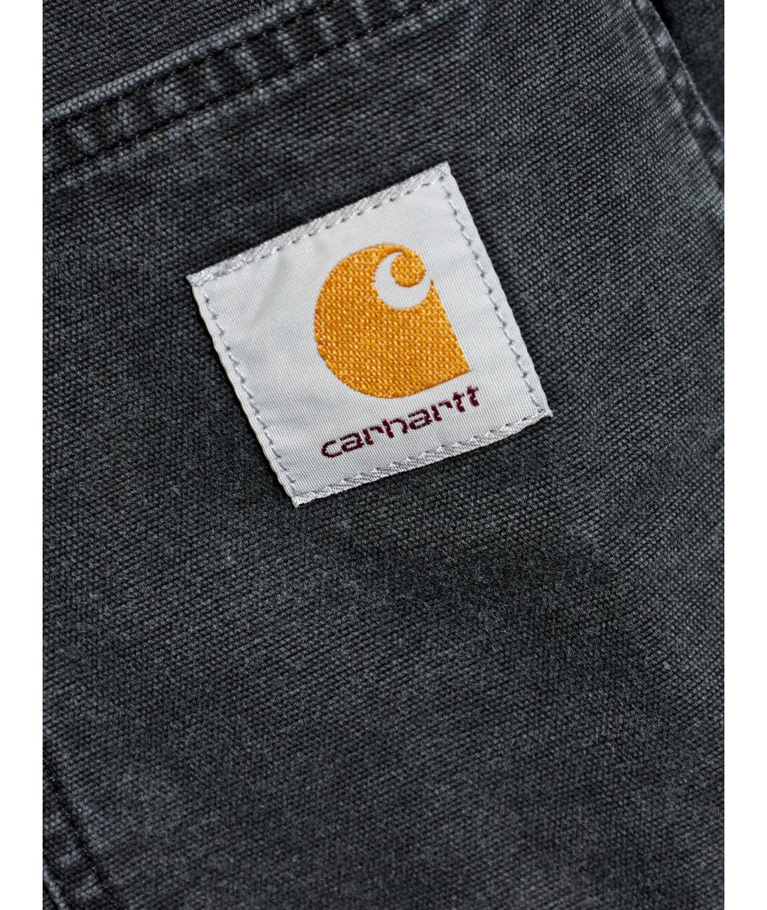 CARHARTT WIP Черная хлопковая кэжуал рубашка, фото 2