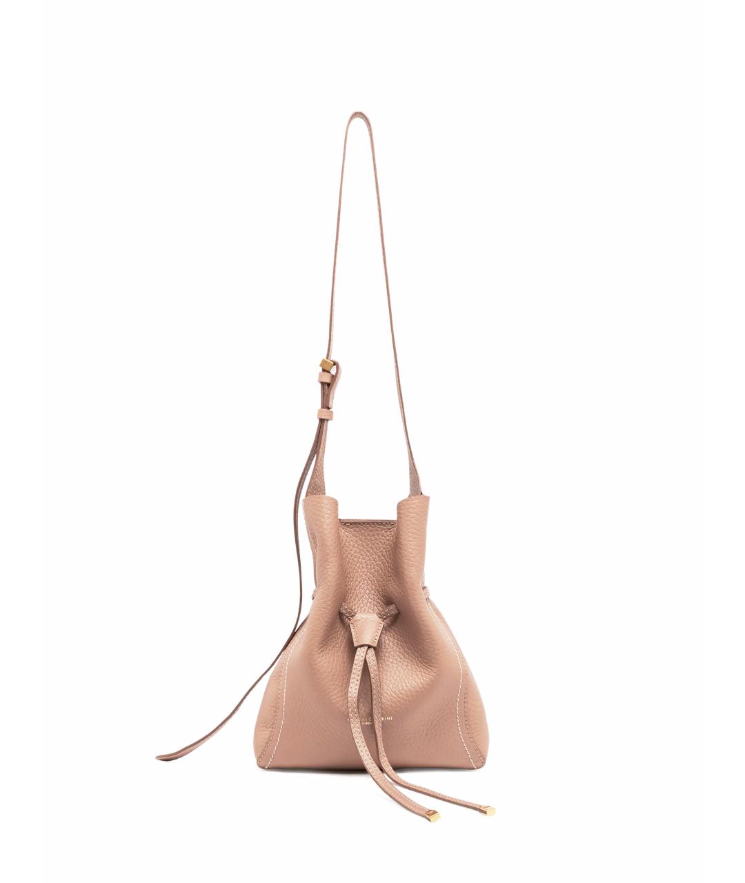 Gianni Chiarini Бежевая кожаная сумка через плечо, фото 3