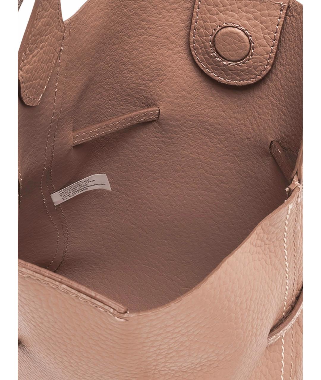 Gianni Chiarini Бежевая кожаная сумка через плечо, фото 2