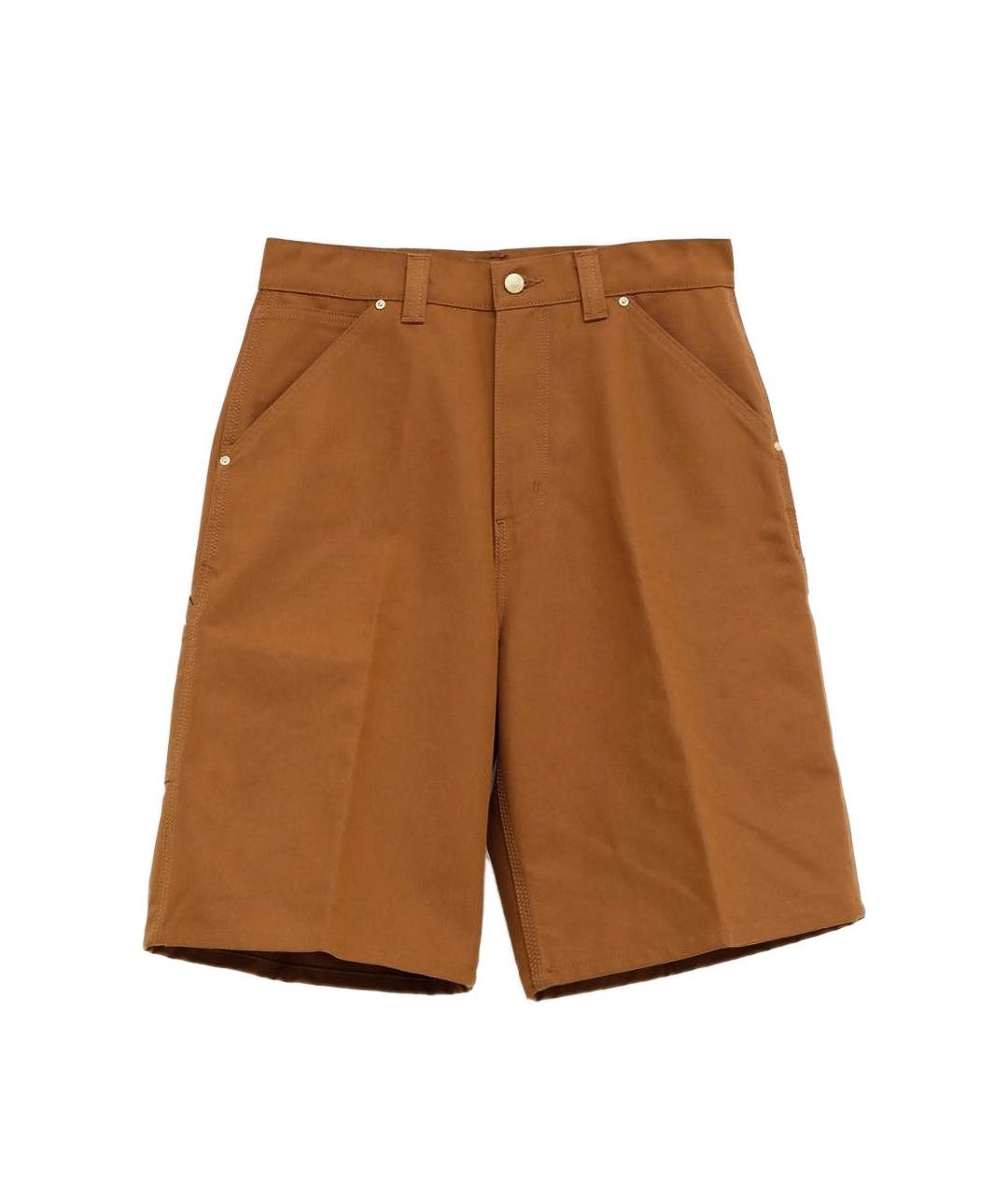 CARHARTT WIP Коричневые хлопковые шорты, фото 1