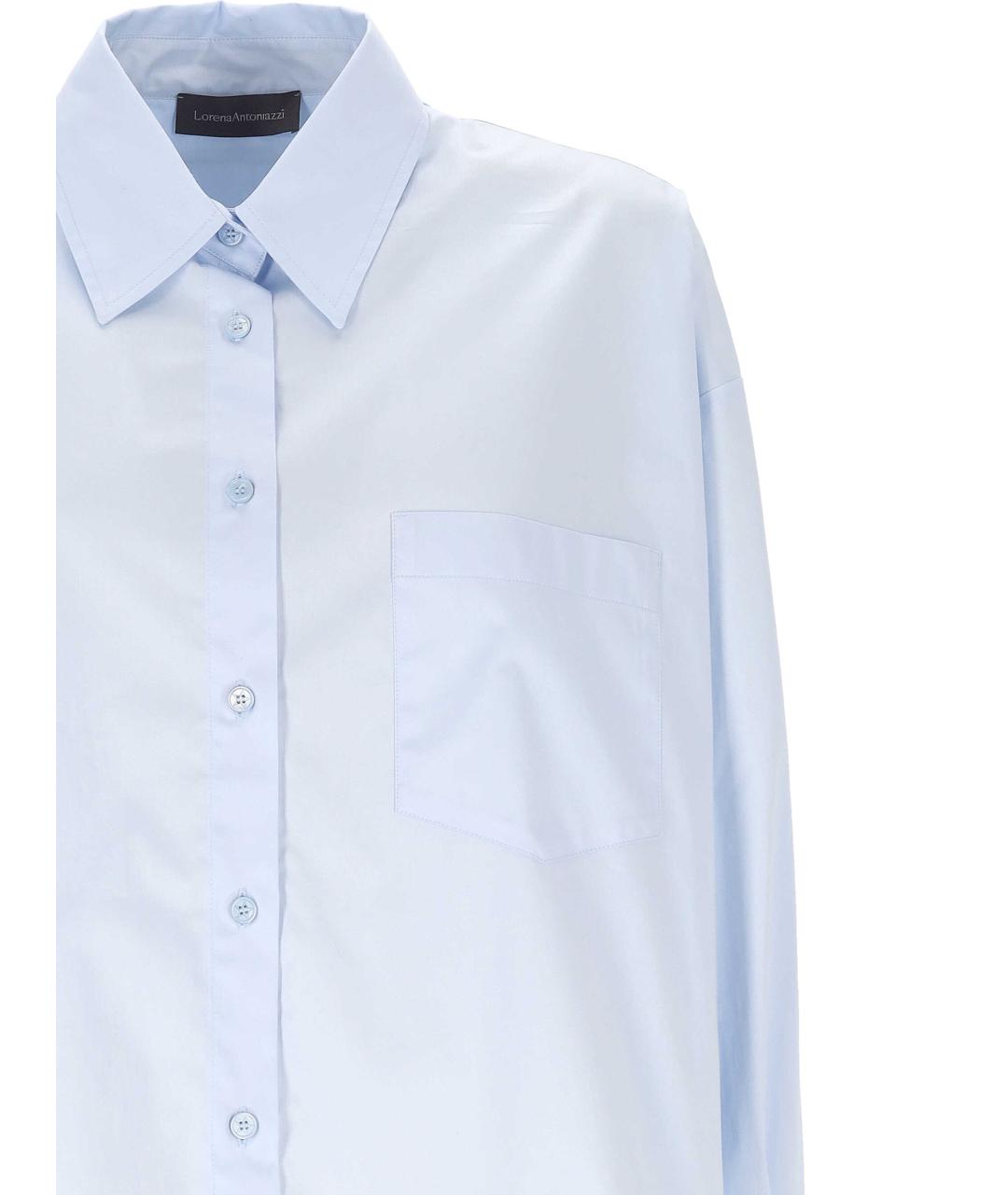 LORENA ANTONIAZZI Голубая хлопковая рубашка, фото 2